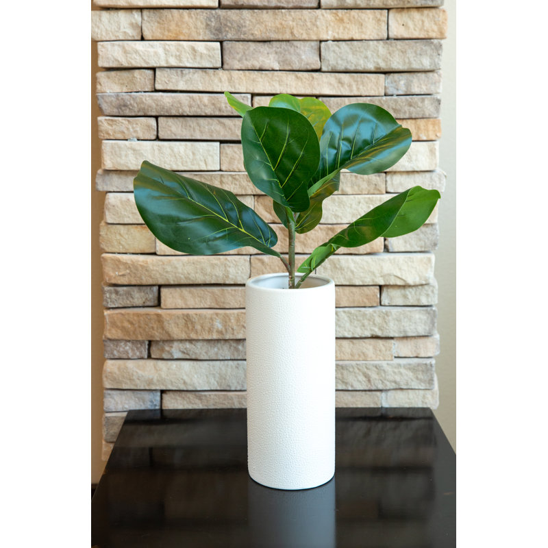 Vase à feuille de fleurs artificielle 10 po