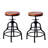 Darlean Swivel Adjustable Height Counter Stool with Metal Frame