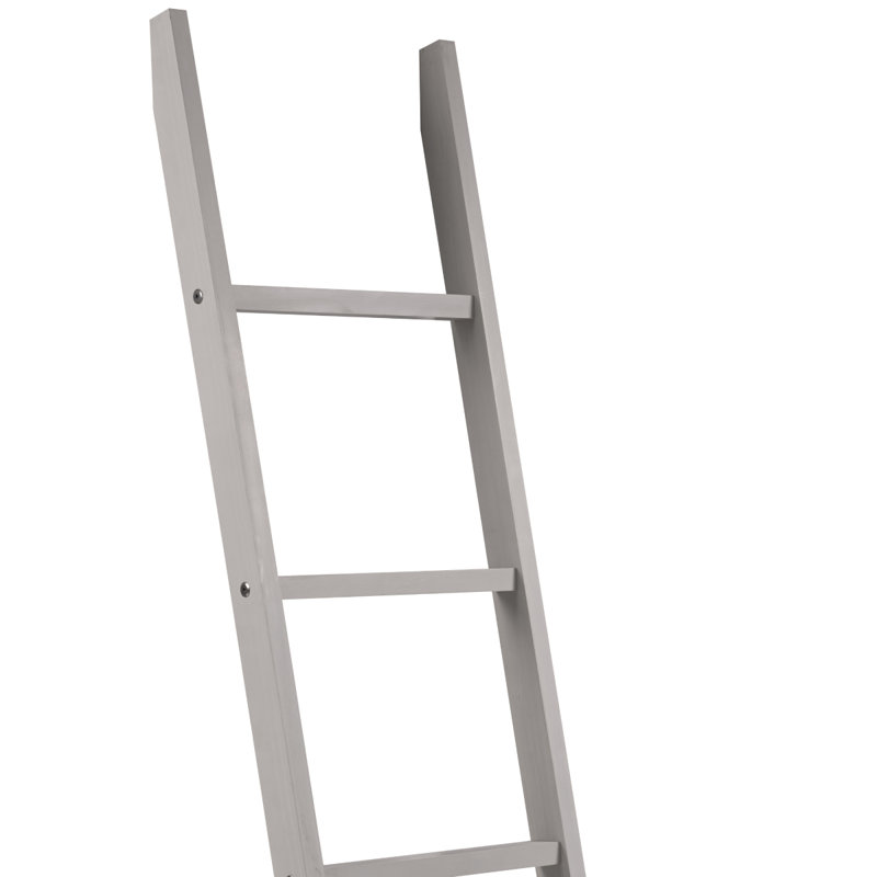 Échelle de couverture en bois 6,4 pi, gris