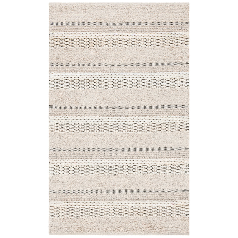 Magellan Natura Hand Woven Cotton Striped Rug, Rectangle 2'3" x 4'