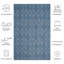 Colon Hooked Navy Indoor/Outdoor Rug-18097449
