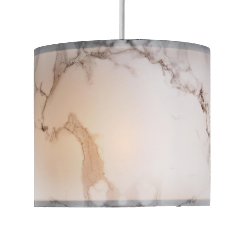 18cm H Plastic Drum Pendant Shade