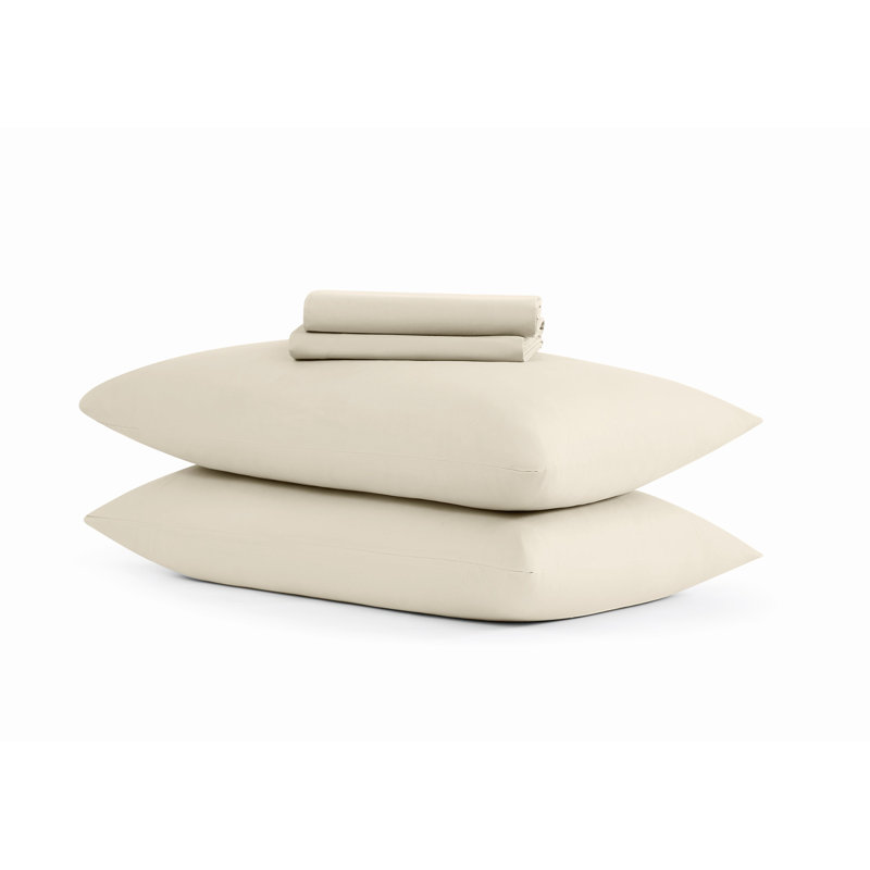 The Farmhouse by Rachel Ashwell Washed Cotton Sheet Set, Queen Sheet Set with 2 Pillowcases, Ivory
