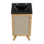 Meuble-lavabo sur pied simple 17,5 po avec plateau en bois manufacturé Modway Soma-93249750-93249751