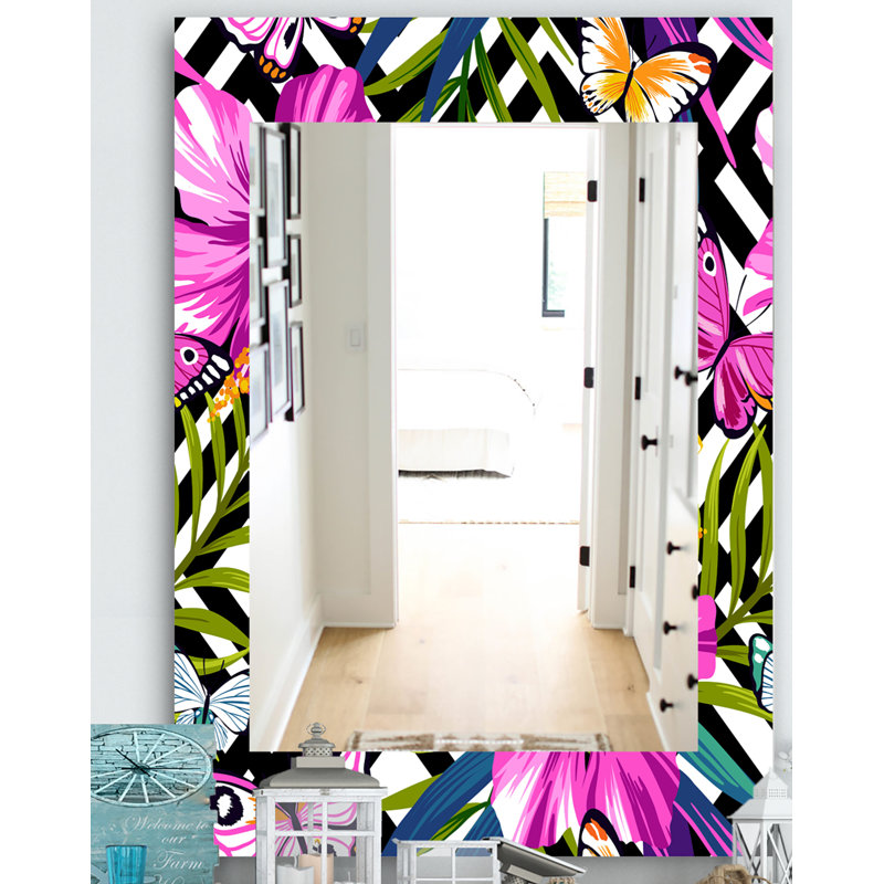 Miroir de salle de bain/meuble-lavabo fleur 46, H 39,4 po x l 29,5 po