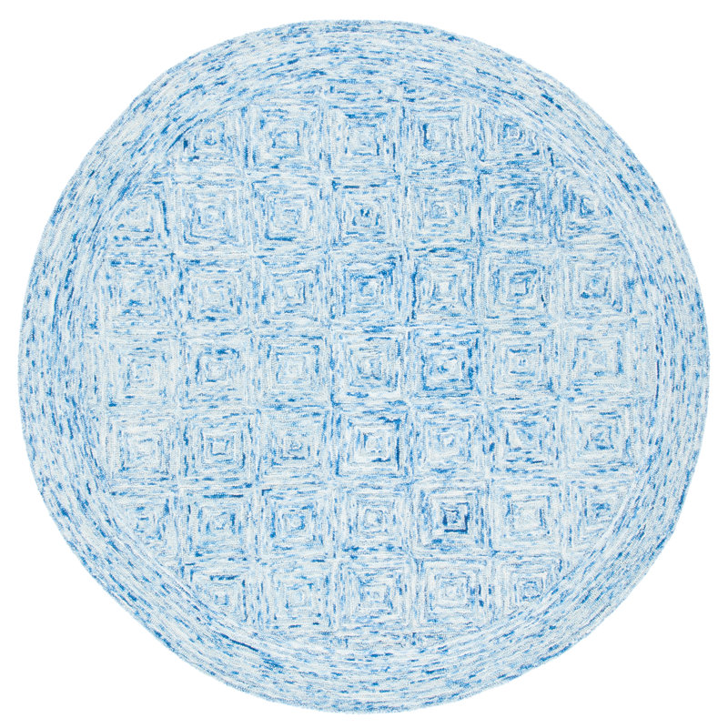 Tapis en laine touffeté à la main Treva, Rond 6 pi