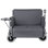 Le chariot pliable 3-en-1 se convertit en un chariot de chariot pliant convertible avec un plateau de table pliable monté à l'arrière, 500 lb de poids lourd, capacité de 180 litres pour le camping, la plage, le jardin, la pêche-gris