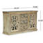 Buffet 3 tiroirs avec attrait, fabriqué en bois de manguier et fabriqué à la main pour l'intérieur