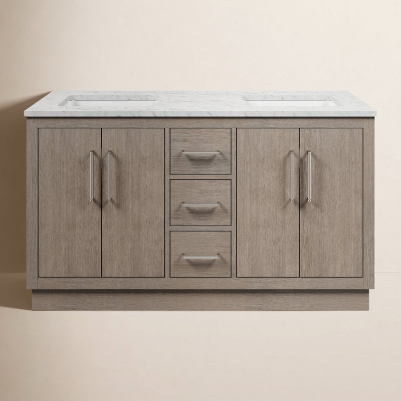 Hugo 60'' W Vanity, Chrome