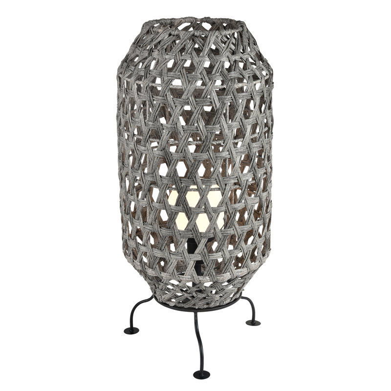 Lampe de table d'extérieur 1 lumière 36 po Banaue - Gris