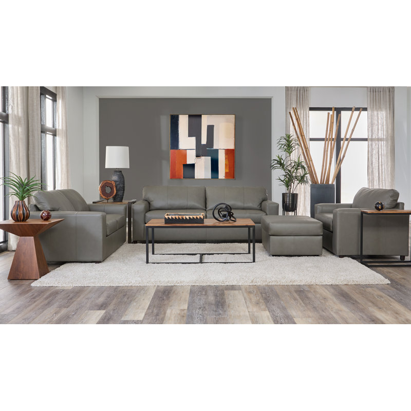 Fauteuil câlin 51 "en cuir véritable 51", Crépuscule