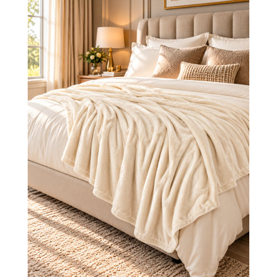 Fleece Throw Blanket Super Soft Warm Cosy Sofa Settee Bed Cover for Couch Living Room and Bedroom