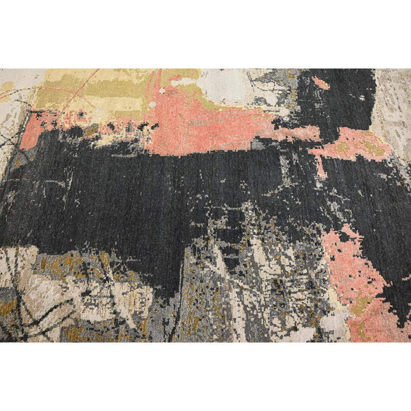 CASKJC704BEBK Abstract Area Rug, Rectangle 8' x 10'
