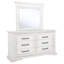 Commode 6 tiroirs avec miroir Rhonda