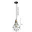 Autaugaville 1 - Light Black Single Pendant