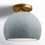 Radiance - Medium Globe Semi-Flush - Greco Travertine - Brushed Nickel - Replaceable Bulb-136259902-136259917-136259926
