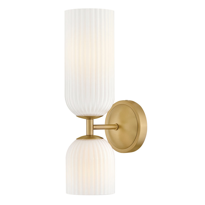 Hinkley Ava Medium Two Light Wall Sconce, White