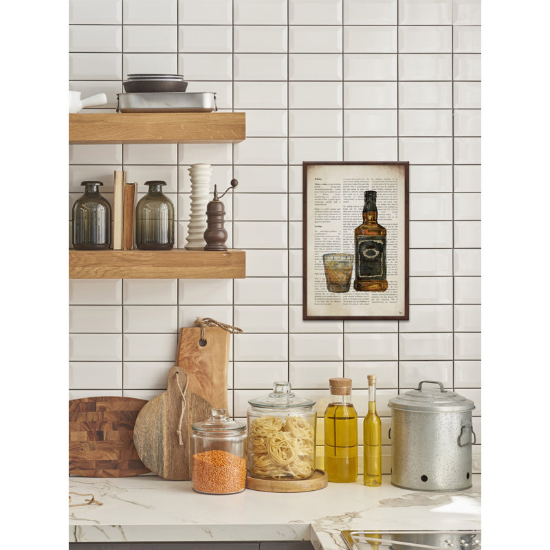 «Whiskey Histoire» par Eyre Tarney - reproduction de cadre photo, H 30 po x l 20 po x P 1,5 po