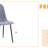 Luxury Simple Chair - Set Of 4 Linen-Cotton Material High Resilience Dining Chair-1559235130-1559235129
