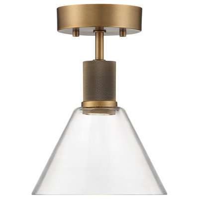 Port Nine Glass LED Semi Flush Mount