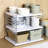 Pantry Organizers YouCopia UpSpace® Cabinet Organizer, Adjustable-Height Sturdy Kitchen Cabinet and Pantry Shelves for Cups, Plates, Spices, Dishes, Wrap and Foil Boxes, Organizing Hero Collection, Smal-109362504-109362503
