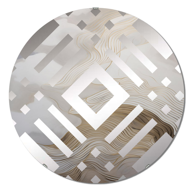 Morfou - Miroir décoratif diamant, 31,4 po x 31,4 po