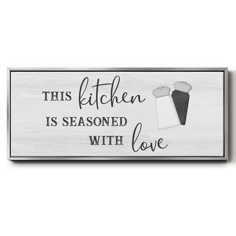 «Seasoned with Love», toile encadrée, H 8 po x l 20 po