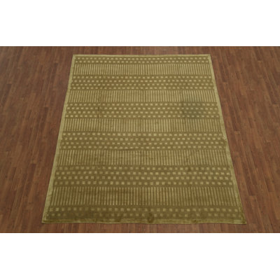 Tapis népalais moderne à motif géométrique moderne 8 x 10
