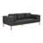 85.5'' Leather Sofa - Black-931112147