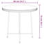 Wolfville Round Glass Steel Outdoor Dining Table - 80 cm W 80 cm D