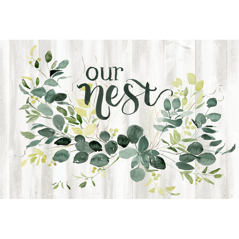 Welcome Wreath IV - Wrapped Canvas Painting, 61cm H x 91cm W x 3.8cm D
