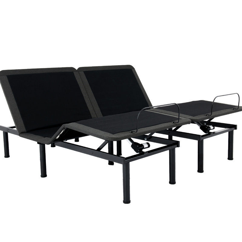 Matelas en mousse à mémoire de forme très grande et très grand 11 pouces avec base réglable - housse en charbon respirant, mousse de cuivre rafraîchissante, gel dissipateur de chaleur à support élevé