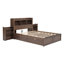 - Lit plateforme double avec 2 tiroirs, lit gigogne simple et tablettes de rangement escamotables - Fabrication pour chambre à coucher
