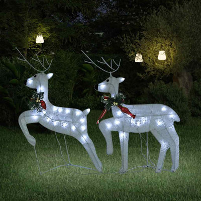 Décoration de Noël renne de Noël avec lumières DEL