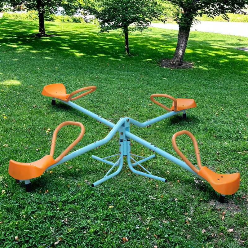 4 sièges d'extérieur pour enfants pivotant à la balançoire à 360 degrés