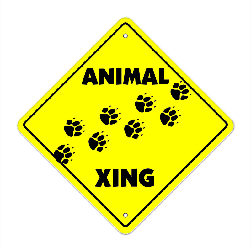 Enseigne de traversée animale
