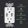 4A USB Wall Outlet Charger, 15A Tamper Resistant Decorator Receptacle
