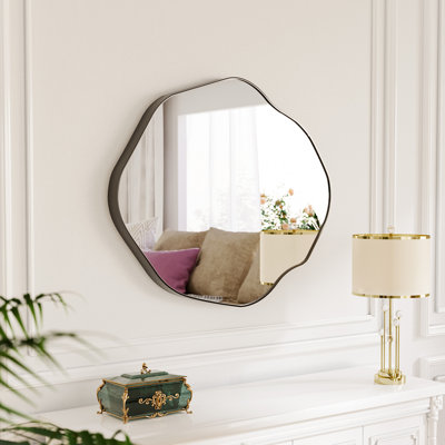 Miroir mural irrégulier, miroir asymétrique pour salle de bain, salon, entrée, décoration murale moderne, miroir mural