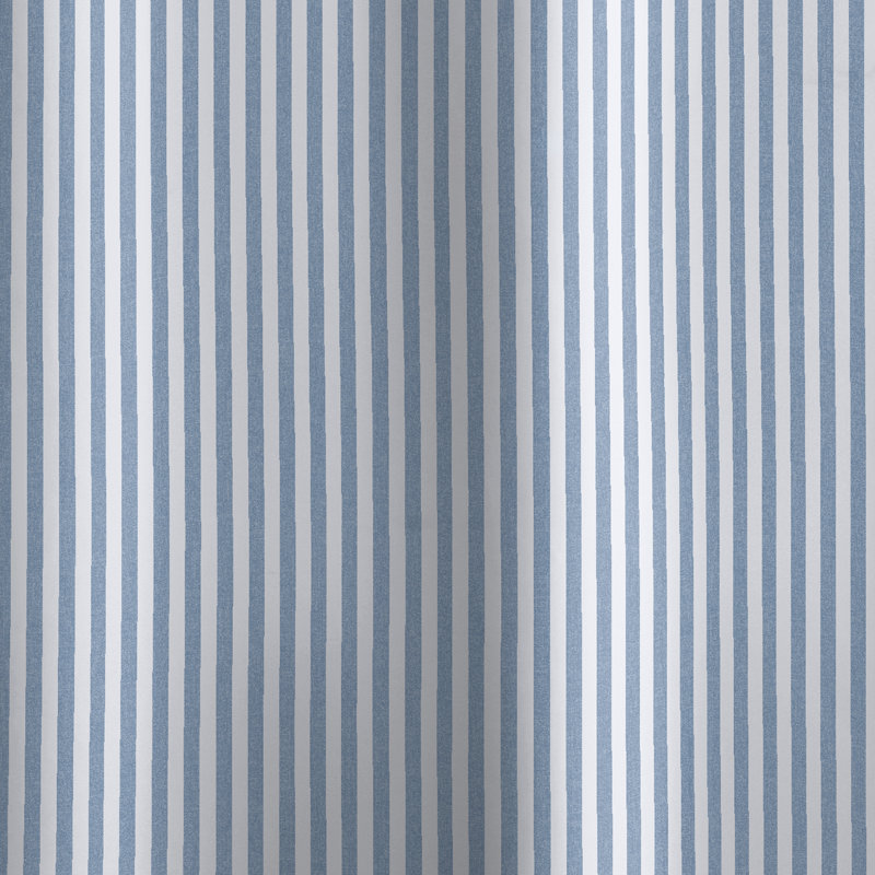 Timeless Stripe Shower Curtain, Blue