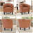 25.2" W Classic Soft Faux Leather Accent Chair With Nailhead Trim