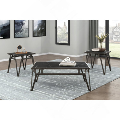 Ensemble de tables d'appoint 3 pièces Modern Modern