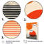«Minimal Geometric Orange Bold Sunset» sur toile-762081043-762081040