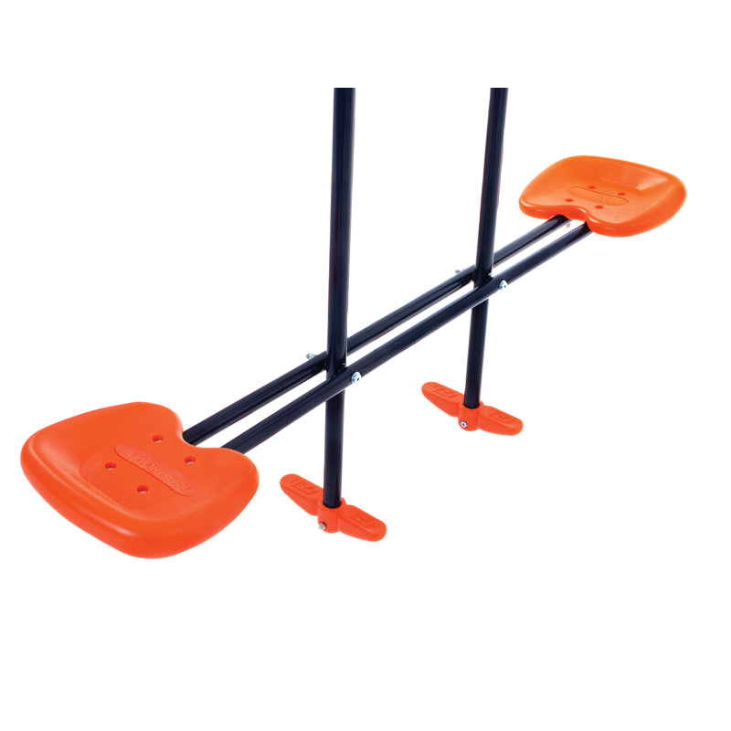 Freeport Park Powder Coated Steel Swing Set with