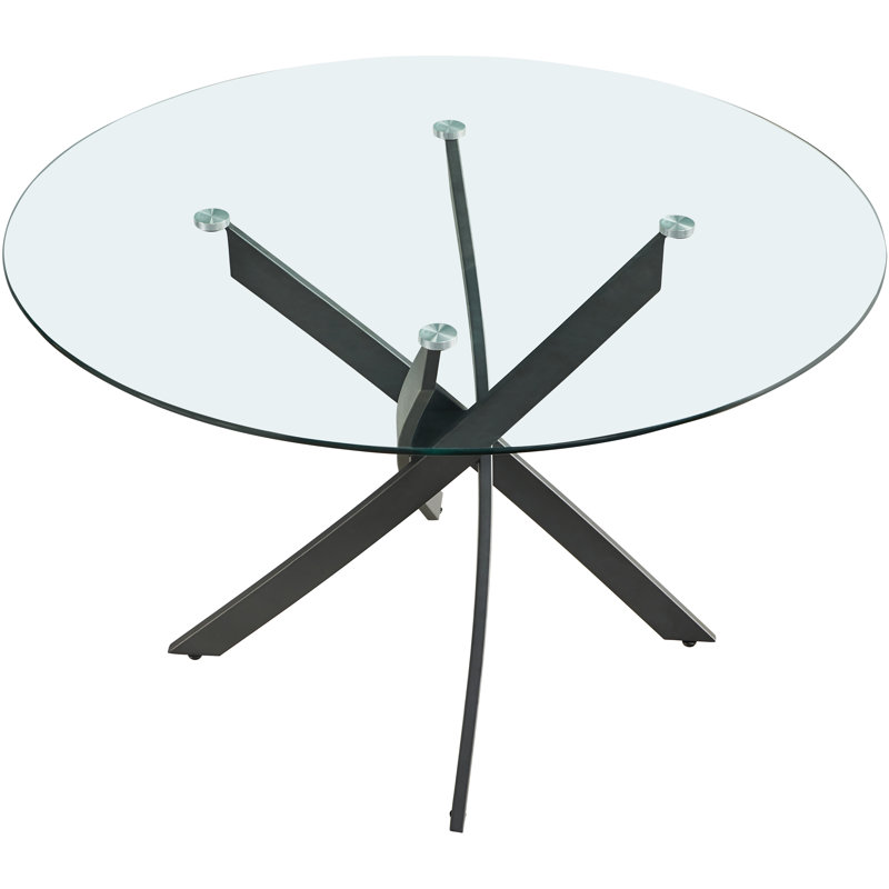 Xander 48" Dining Table, Black