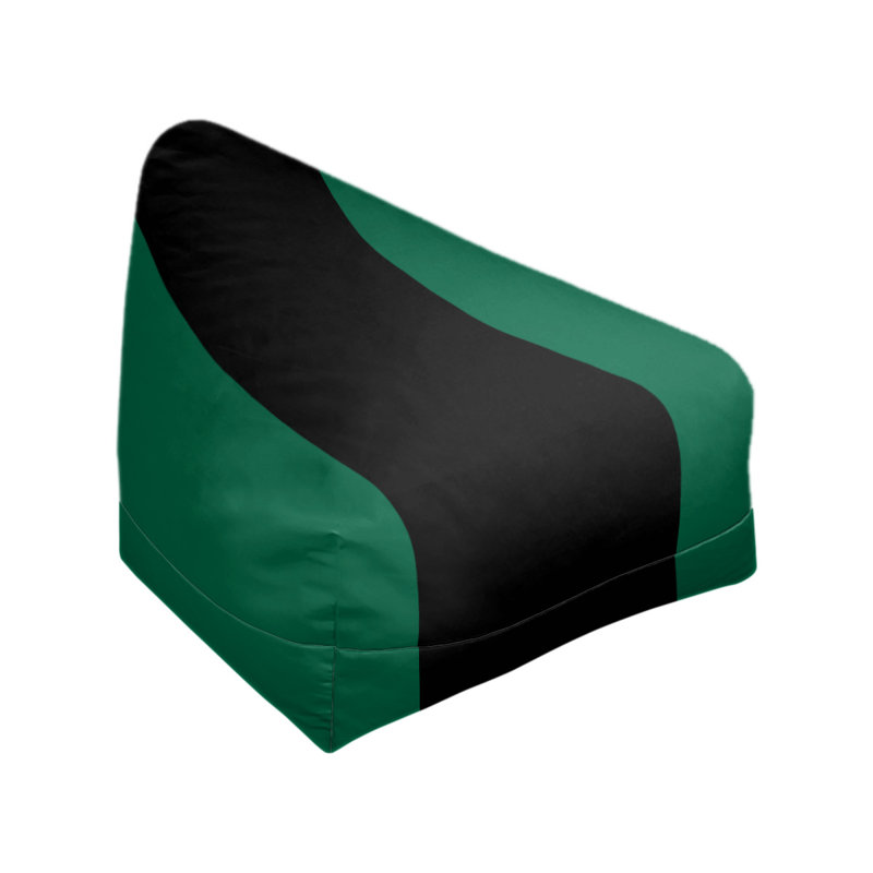 Classic Bean Bag, 42" H x 38" W x 31" D, Victory Green/Silver
