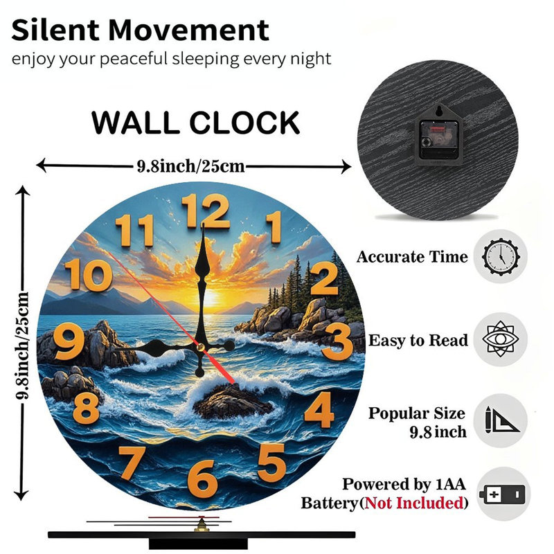 Horloge murale Ocean Sunset
