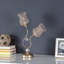 Lampe de table - 2-Trompette florale en métal Glam