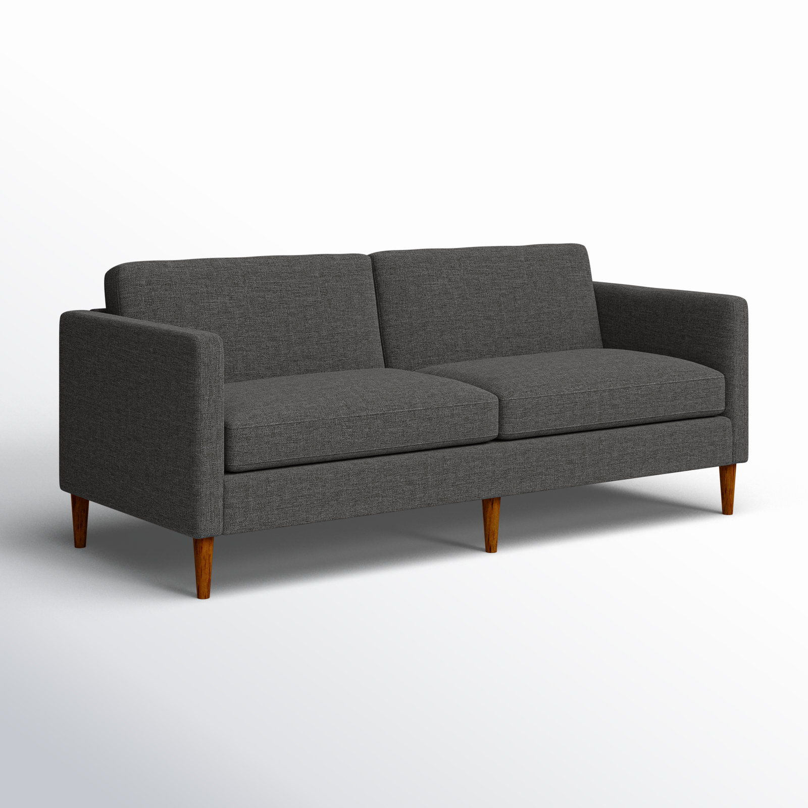 Clifford 87'' Sofa, Zuma Charcoal Textured Linen
