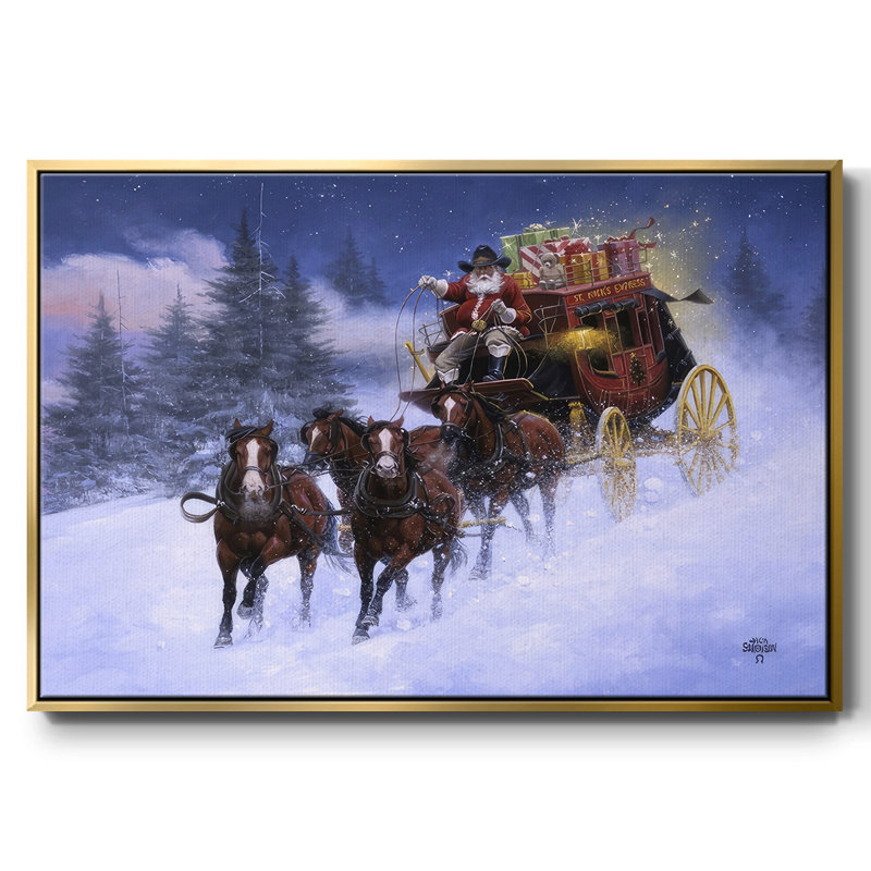 Nick's Express, reproduction d'art sur toile, H 17 po x l 25 po x P 1,5 po, Or