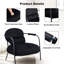 Ensemble de 2 fauteuils d'appoint rembourrés en velours côtelé avec coussin lombaire Aldarondo-132269723